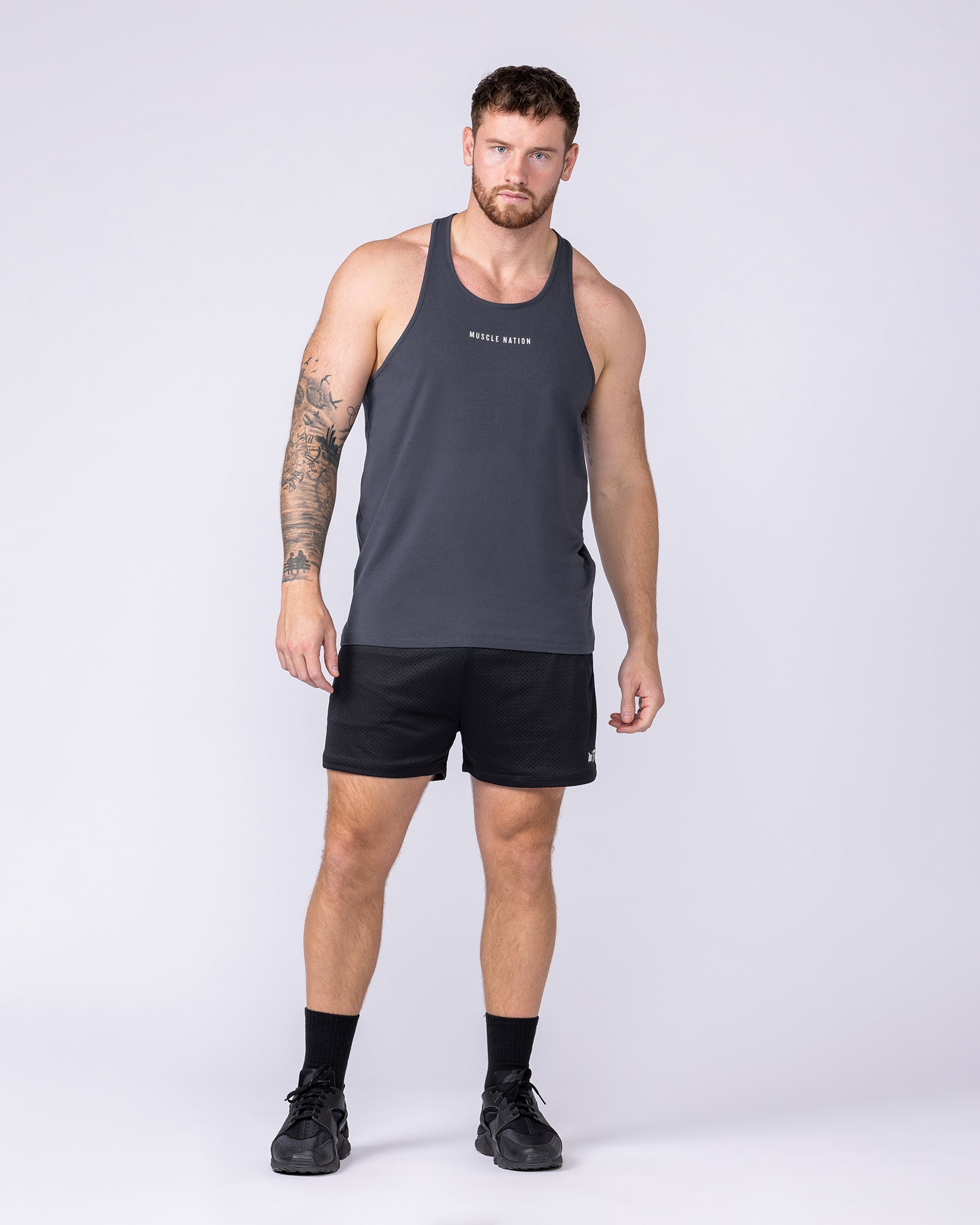 Infinite Y Back Singlet - Thunder-Singlets & Tanks-S-072301THNDR-S-MNAPPRL25380-6-Muscle Nation