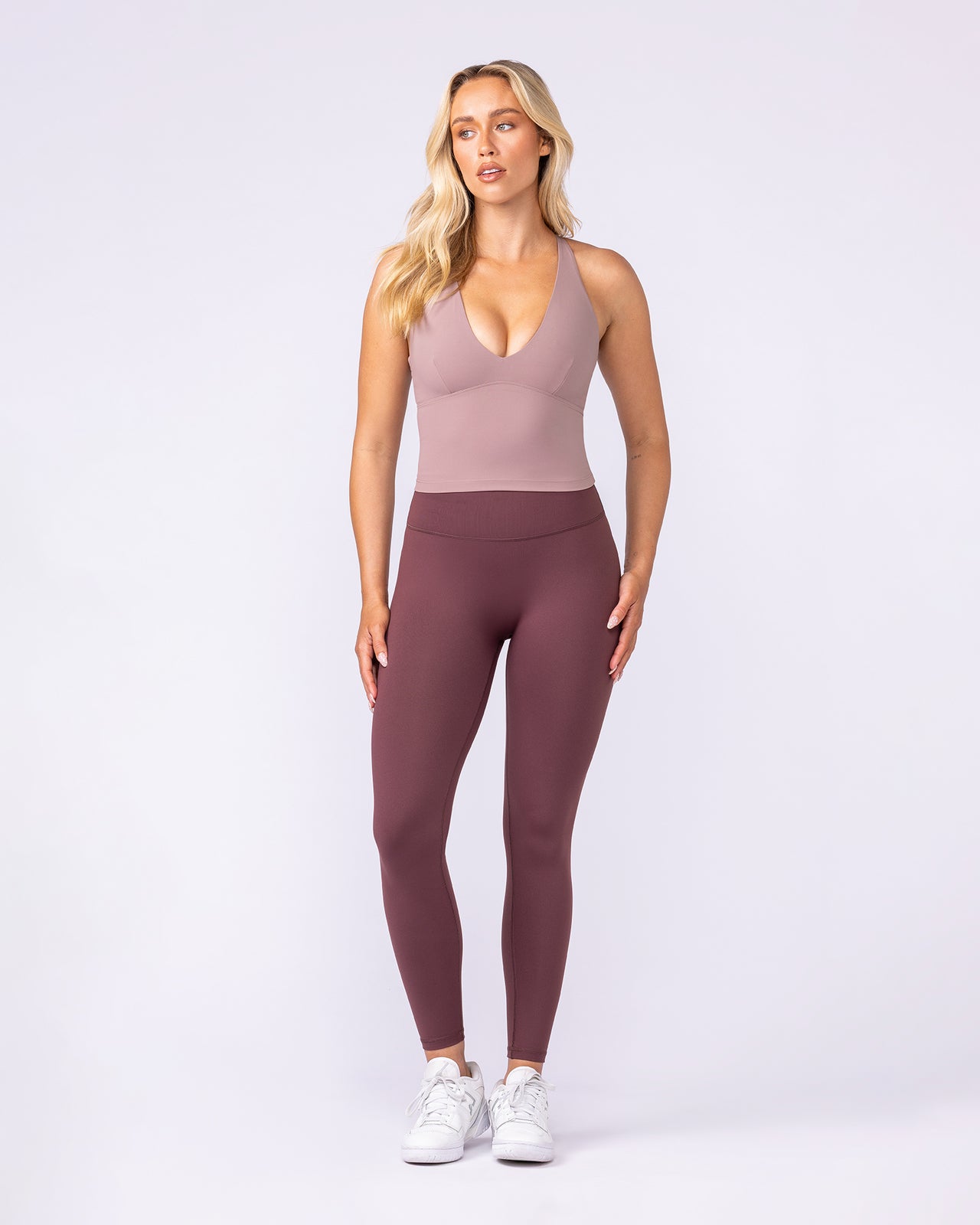 Influence Bra Tank - Mocha Berry-Singlets & Tanks-XXS-112533MCHBRY-XXS-MNAPPRL46143-5-Muscle Nation