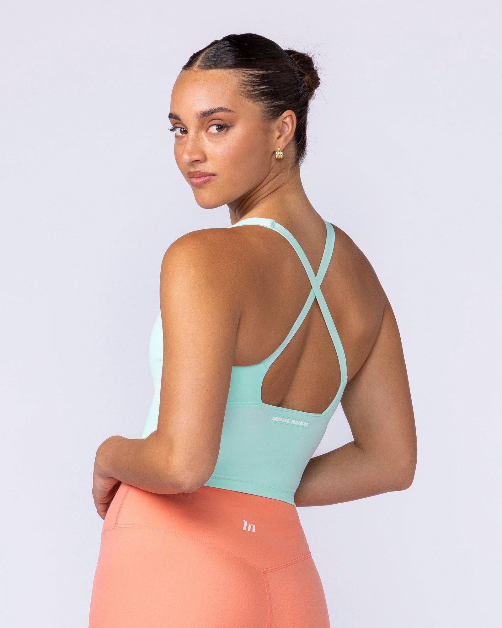 Influence Bra Tank - Ocean Wave-Singlets & Tanks-XXS-112533OWV-XXS-MNAPPRL48148-3-Muscle Nation