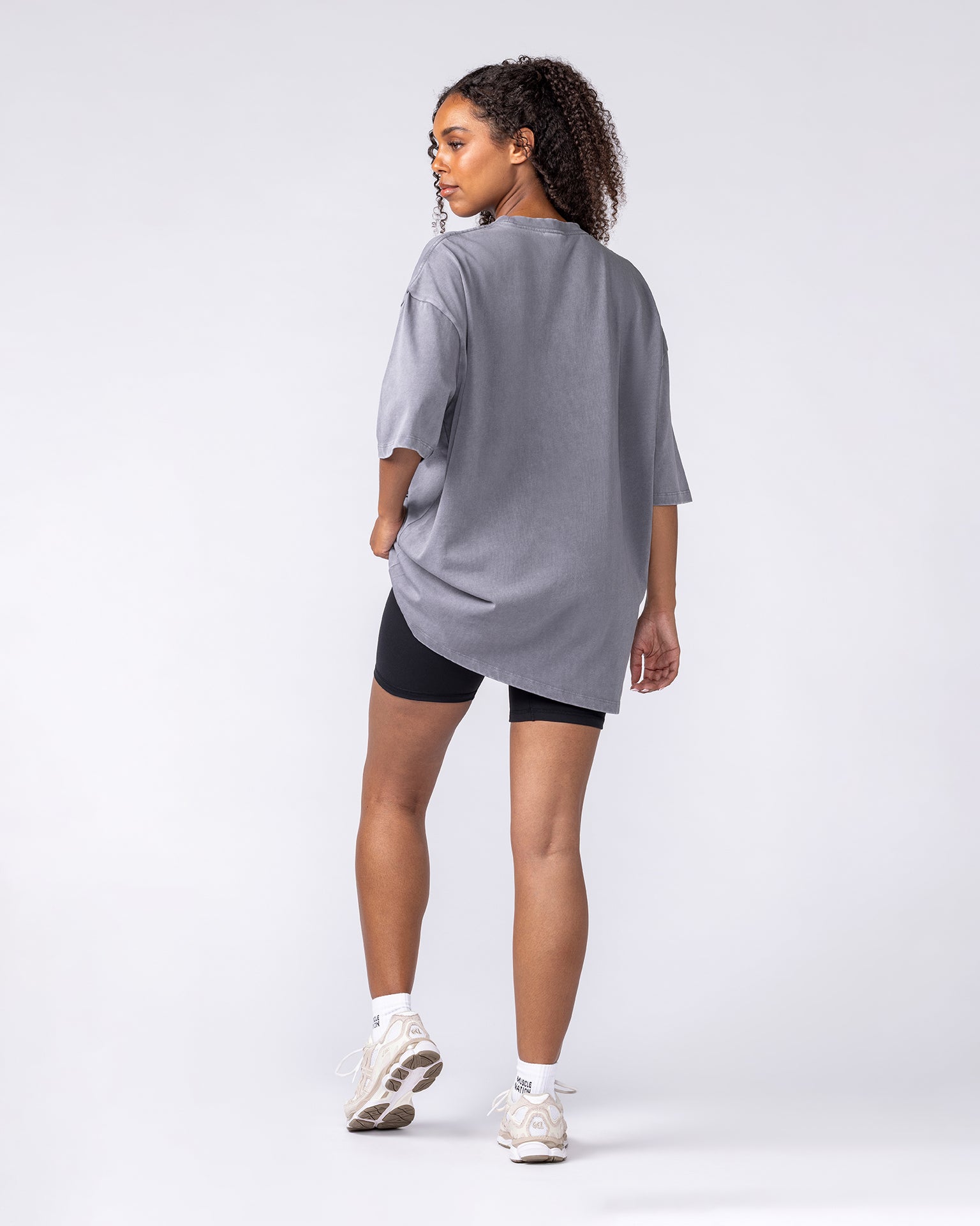 Iron Skull Oversized Tee - Washed Tornado