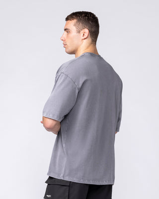 Iron Skull Oversized Tee - Washed Tornado