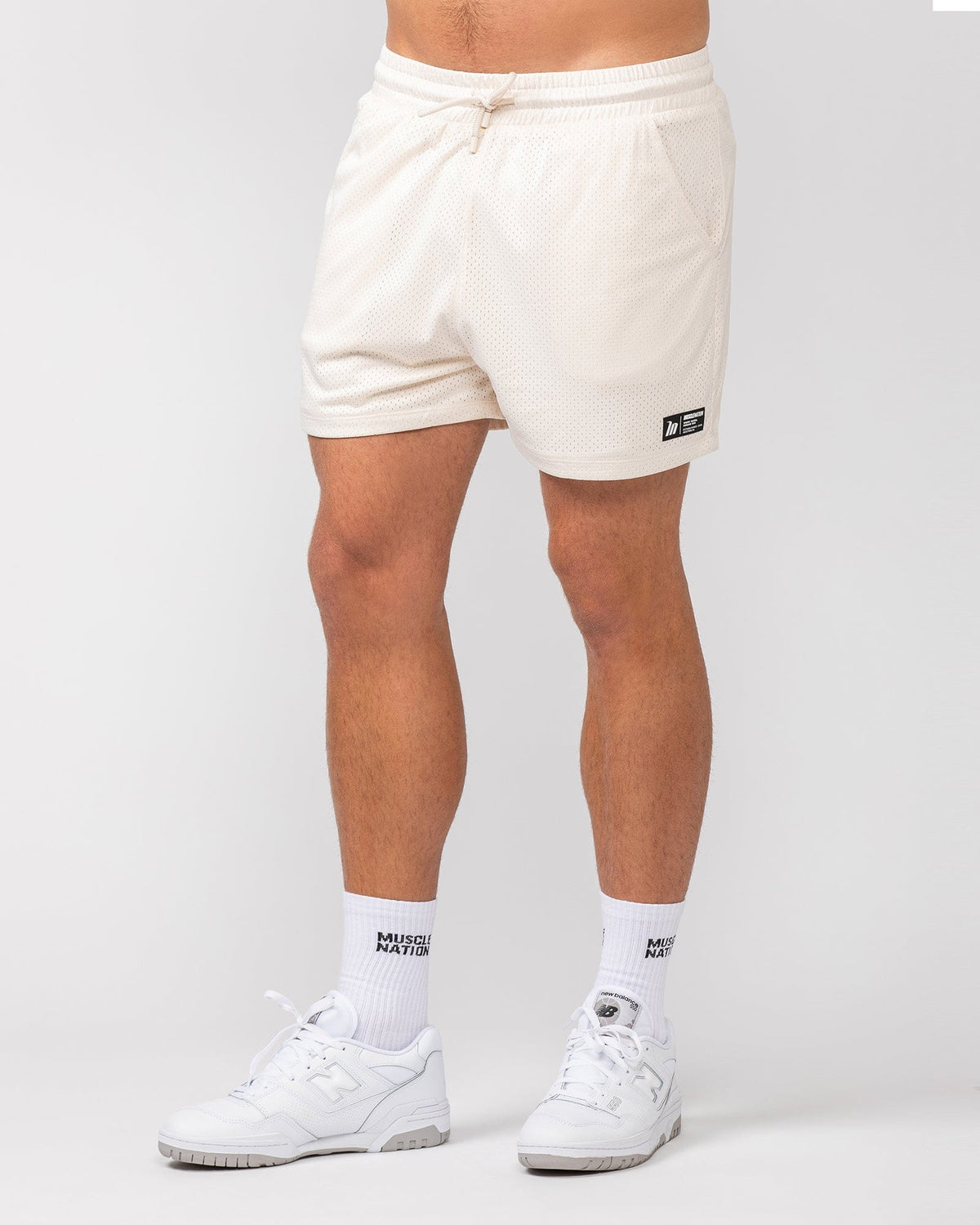 Lay Up 3.5" Shorts - Travertine-Shorts-S-052404TRAV-S-MNAPPRL31846-3-Muscle Nation