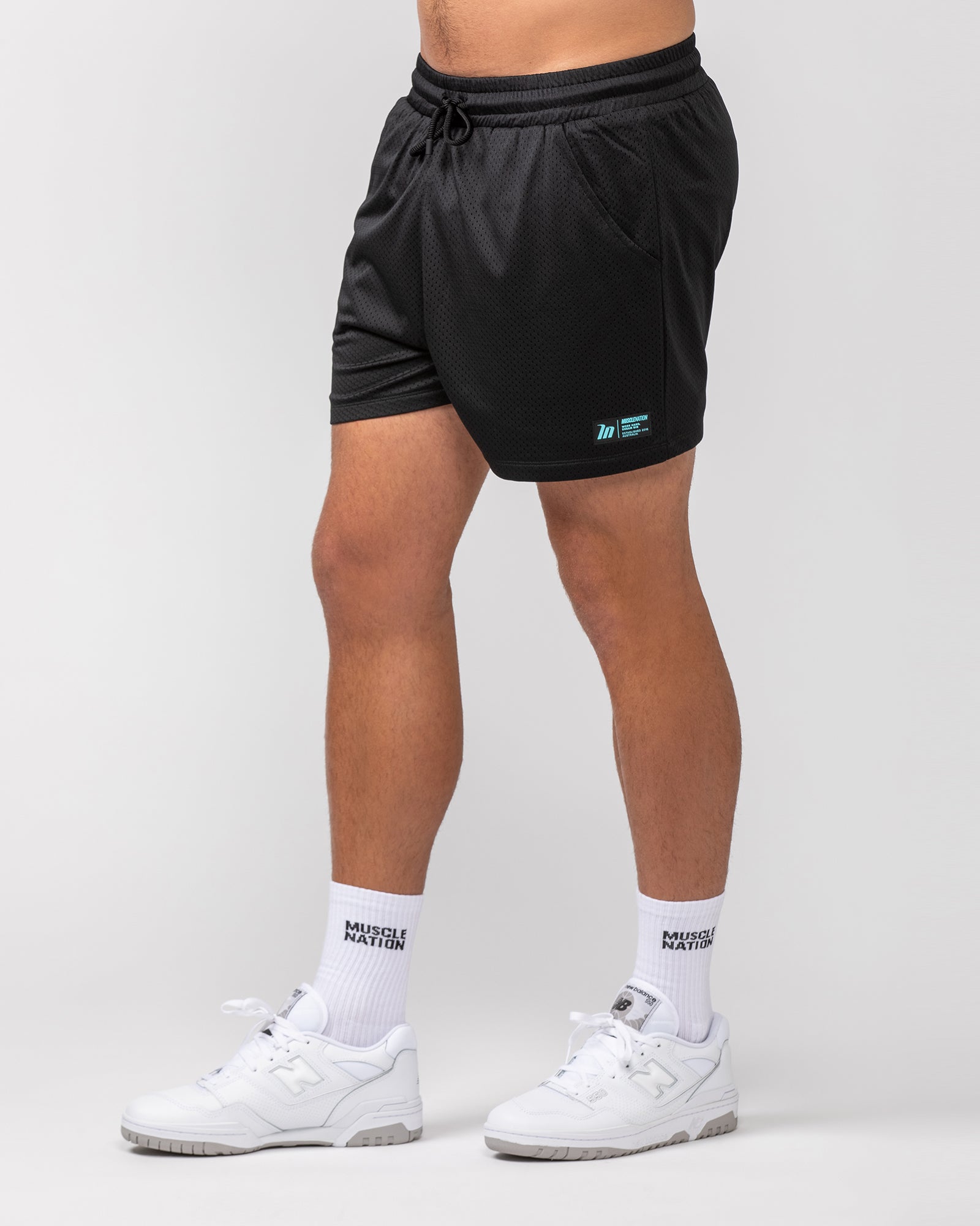 Lay Up 3.5'' Shorts - Black/Aqua