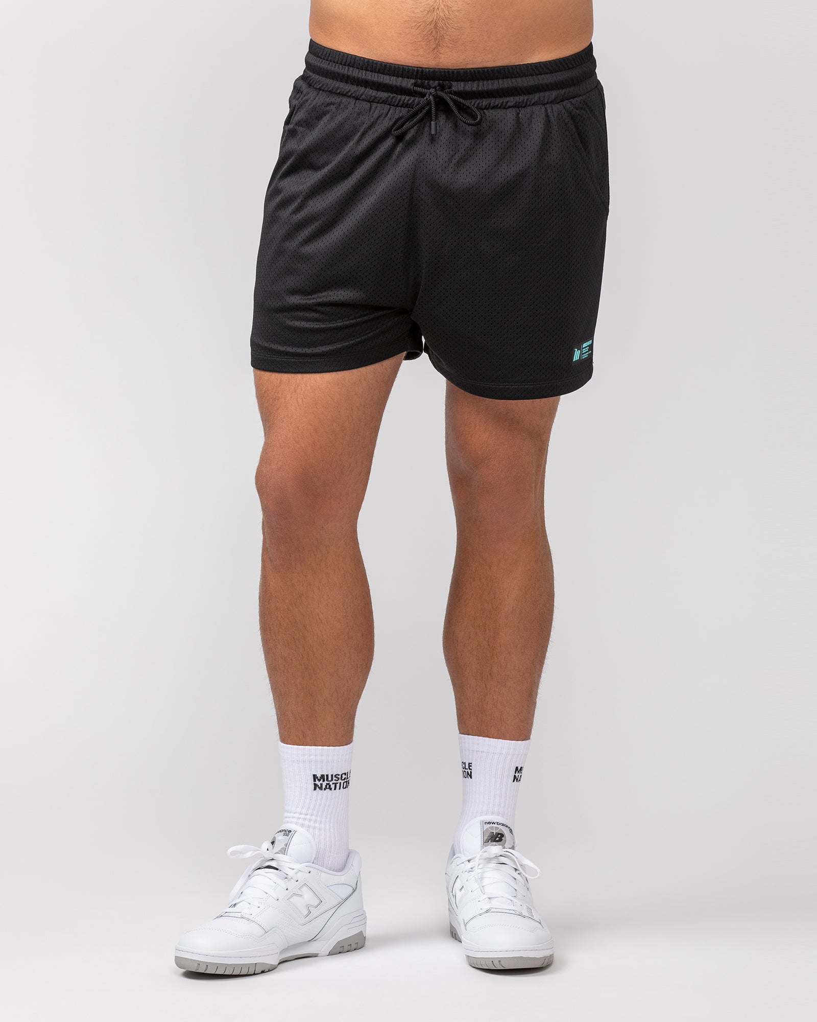 Lay Up 3.5'' Shorts - Black/Aqua