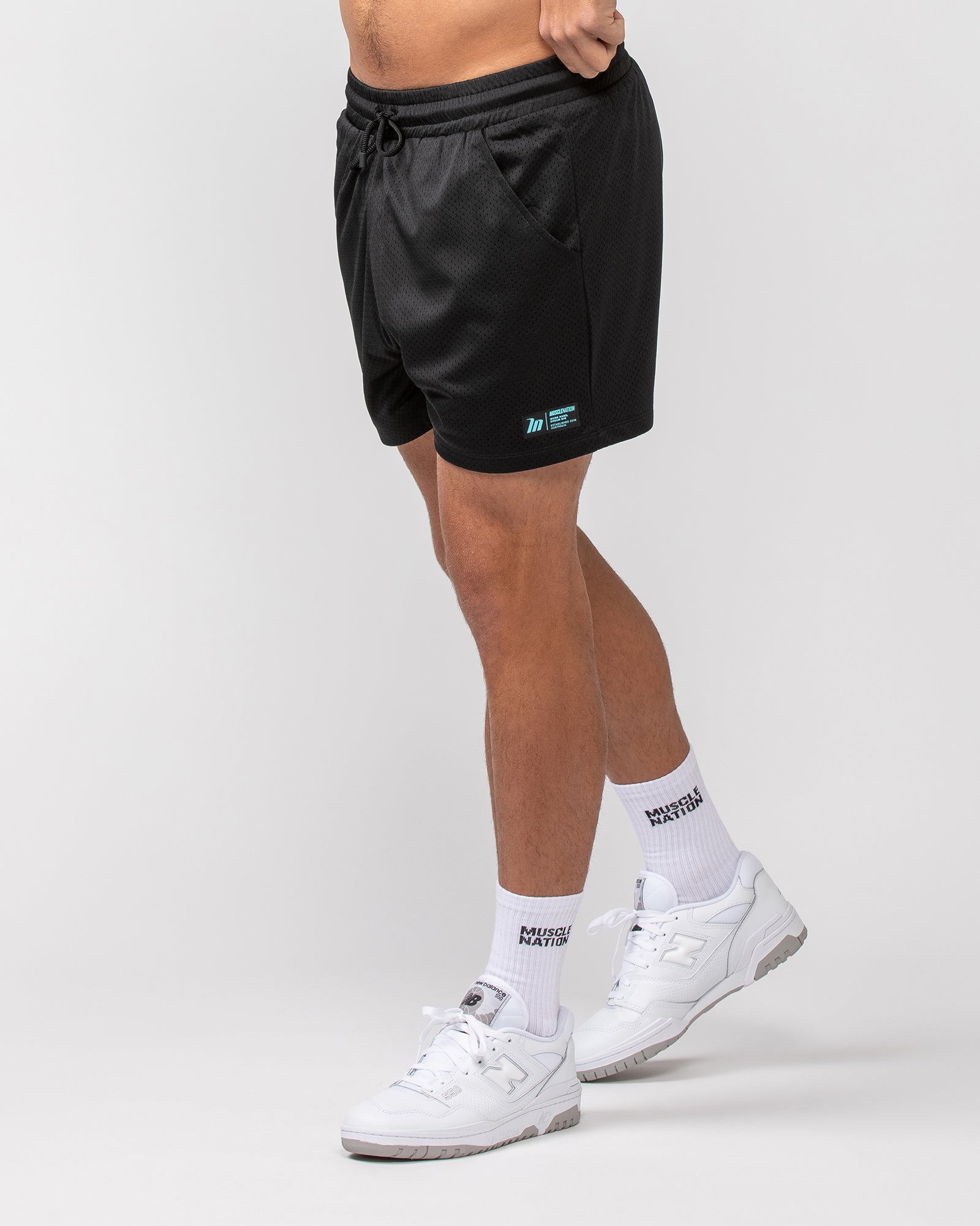 Lay Up 3.5'' Shorts - Black/Aqua