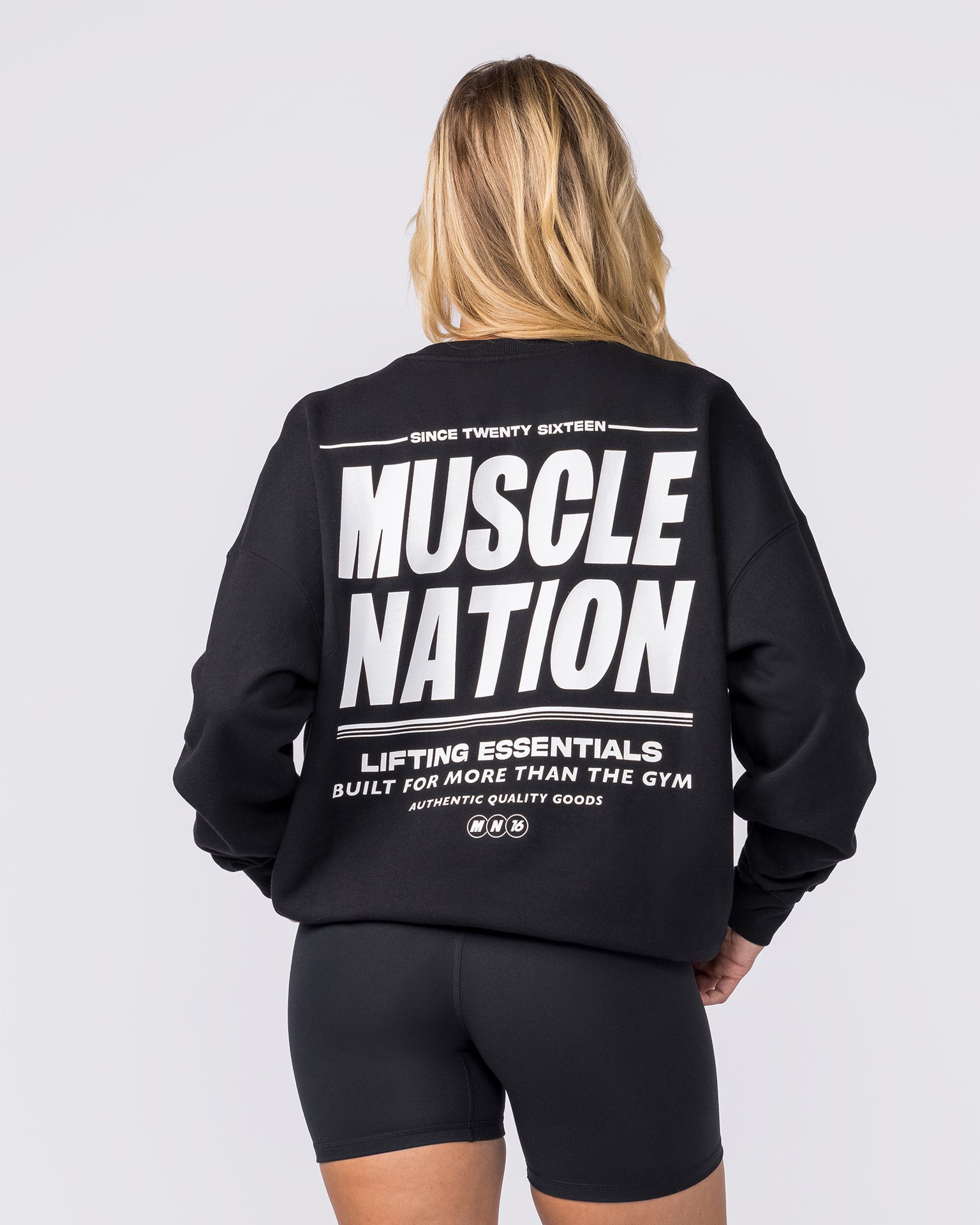 Kick-Start Boxy Pullover - Black-Jumpers & Hoodies-XXS-042618BLK-XXS-MNAPPRL50223-5-Muscle Nation