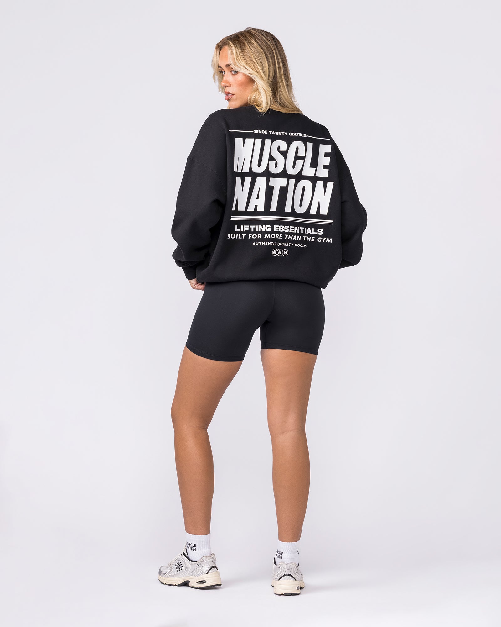 Kick-Start Boxy Pullover - Black-Jumpers & Hoodies-XXS-042618BLK-XXS-MNAPPRL50223-6-Muscle Nation