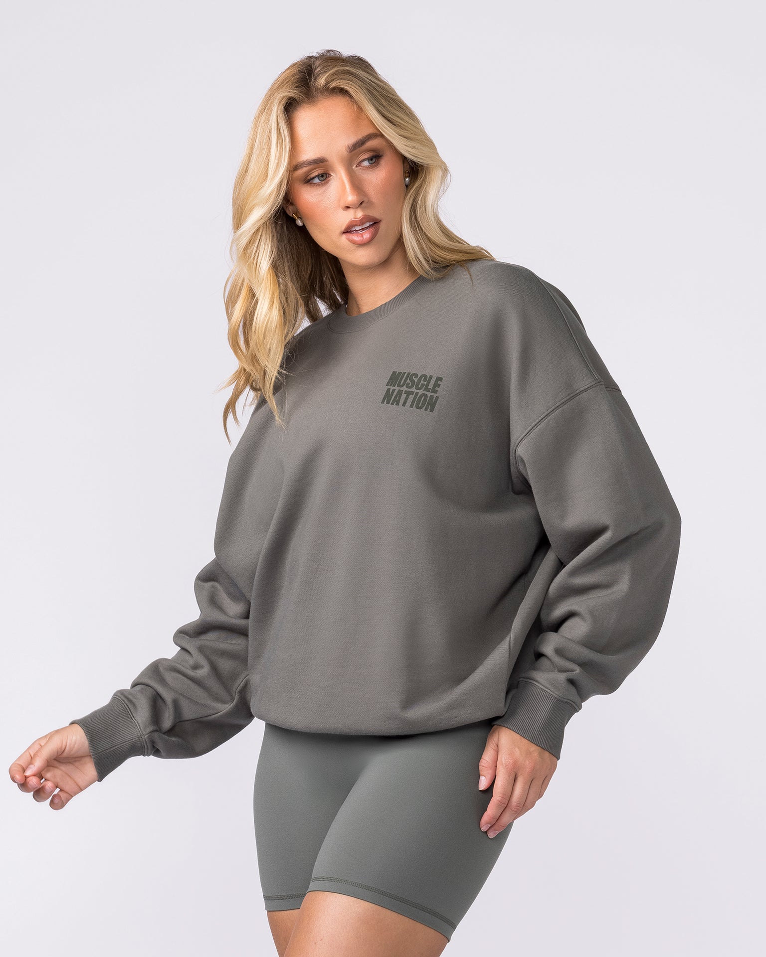 Kick-Start Boxy Pullover - Botanica-Jumpers & Hoodies-XXS-042618BTNCA-XXS-MNAPPRL50232-3-Muscle Nation
