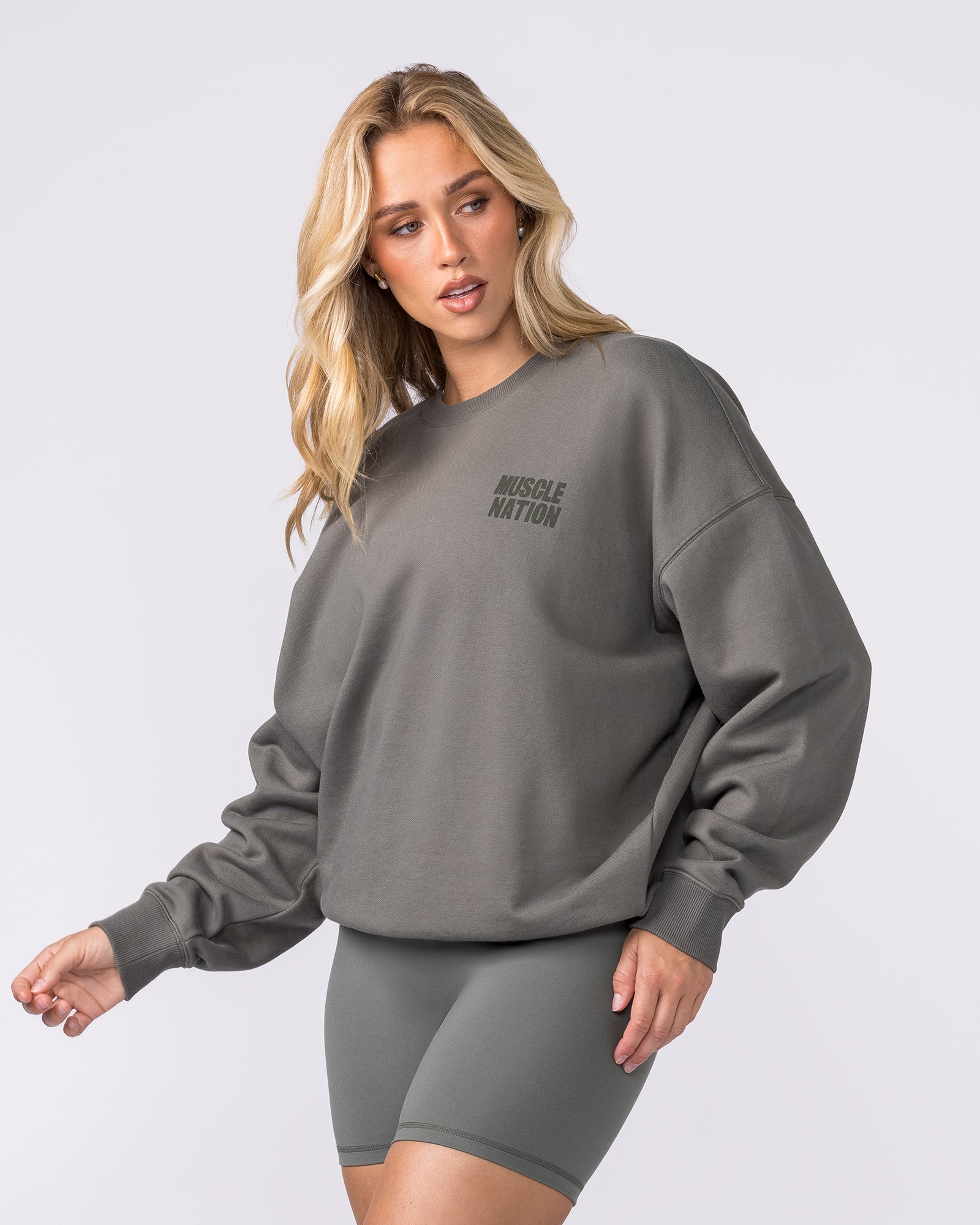 Kick-Start Boxy Pullover - Botanica-Jumpers & Hoodies-XXS-042618BTNCA-XXS-MNAPPRL50232-3-Muscle Nation