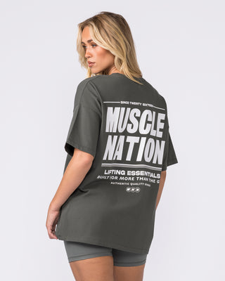 Kick-Start Oversized Tee - Dark Botanica-T-Shirts-XXS-042614DKBTNCA-XXS-MNAPPRL50198-1-Muscle Nation