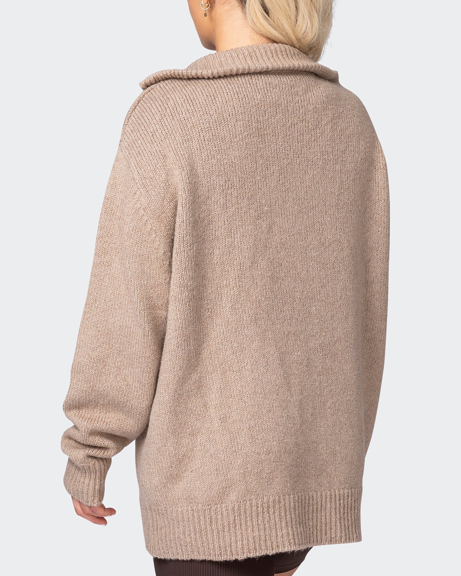 Heritage Oversized Knit - Fossil