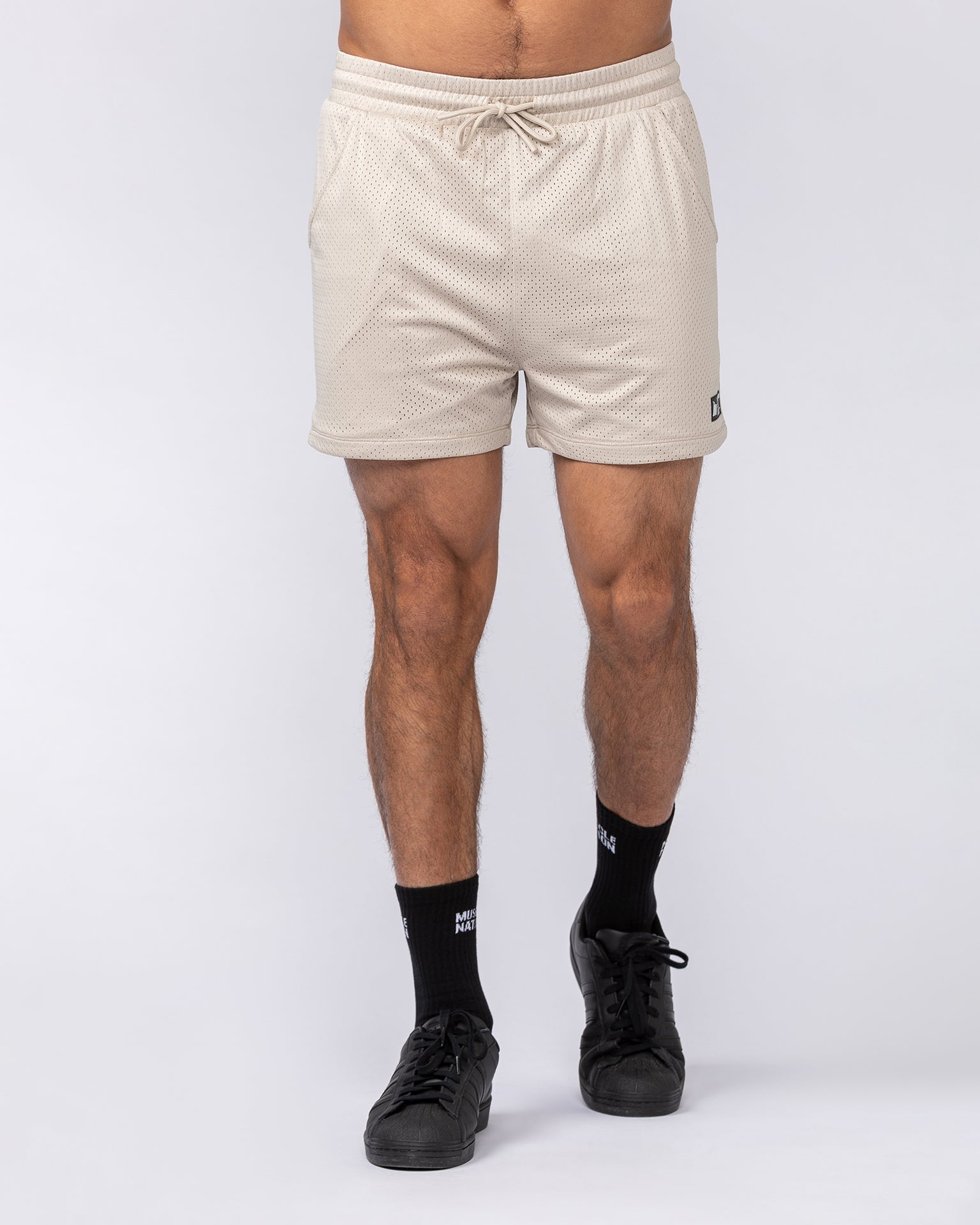Lay Up 3.5" Shorts - Beige-Shorts-S-082528BEIGE-S-MNAPPRL43527-3-Muscle Nation