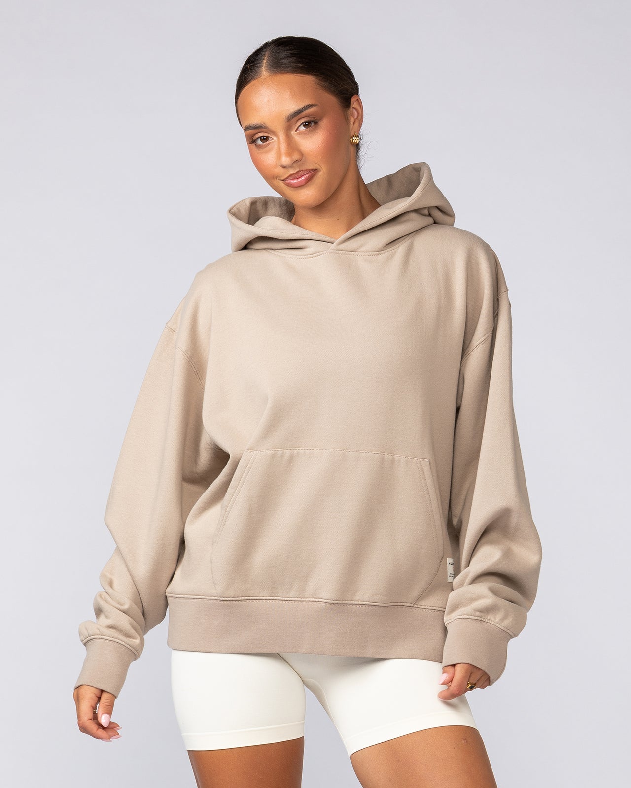 Lee Lem Cropped Hoodie - Washed Tuffet-Jumpers & Hoodies-XS-022545WSHTFFT-XS-MNAPPRL40950-7-Muscle Nation