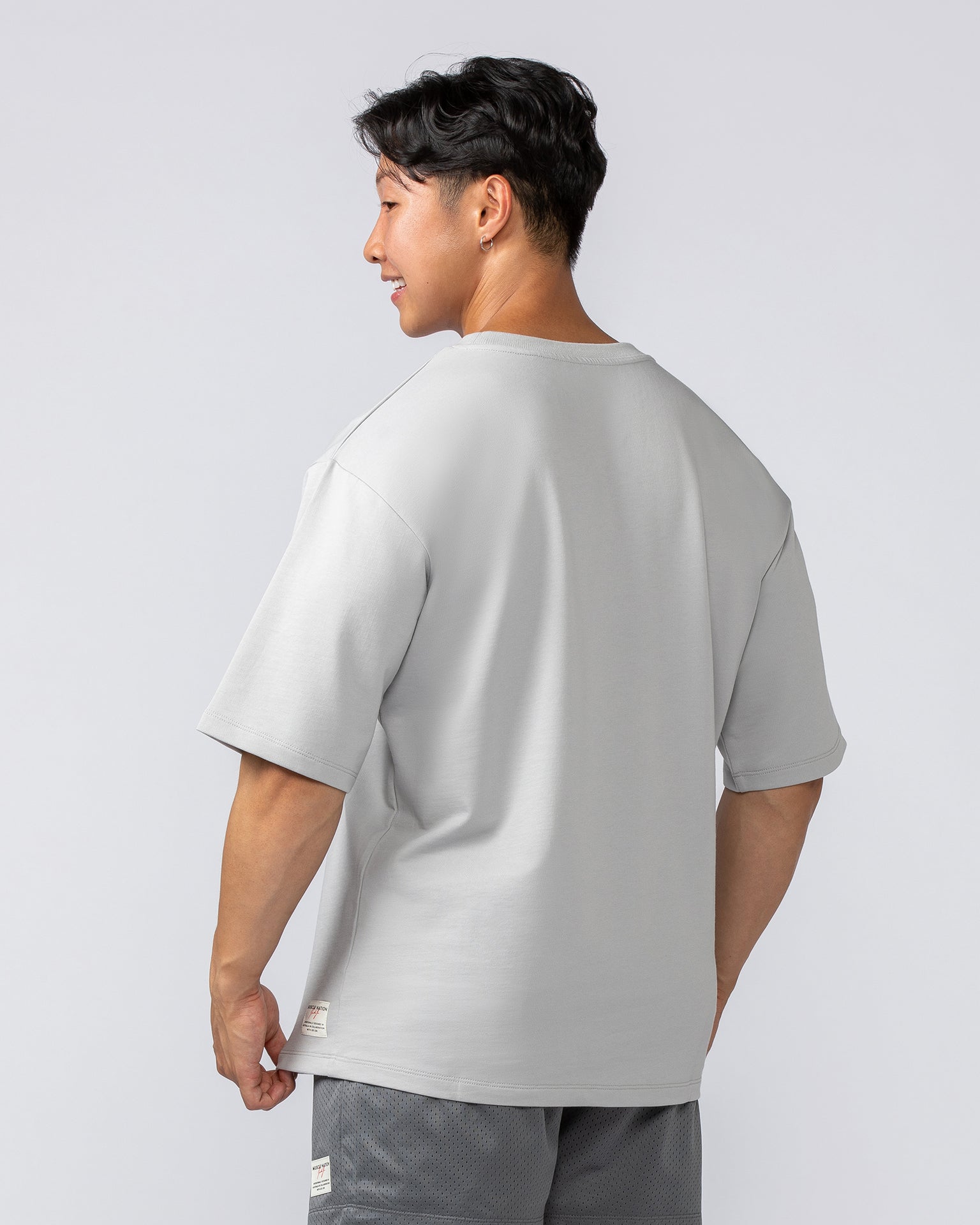 Lee Lem Boxy Loopback Tee - Ice Grey-T-Shirts-XS-022547ICEGREY-XS-MNAPPRL40926-3-Muscle Nation