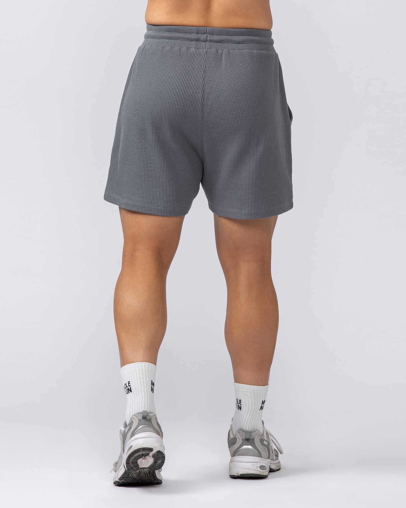 Lee Lem Waffle Shorts - Platinum Grey-Shorts-XS-022549PLGREY-XS-MNAPPRL42797-5-Muscle Nation