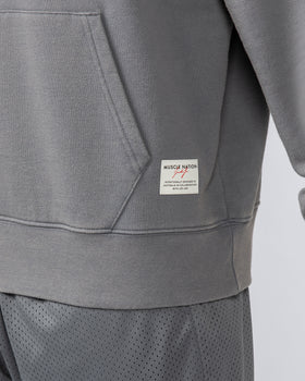 Lee Lem Cropped Hoodie - Washed Platinum Grey-Jumpers & Hoodies-XS-022545WSHPGREY-XS-MNAPPRL40958-5-Muscle Nation