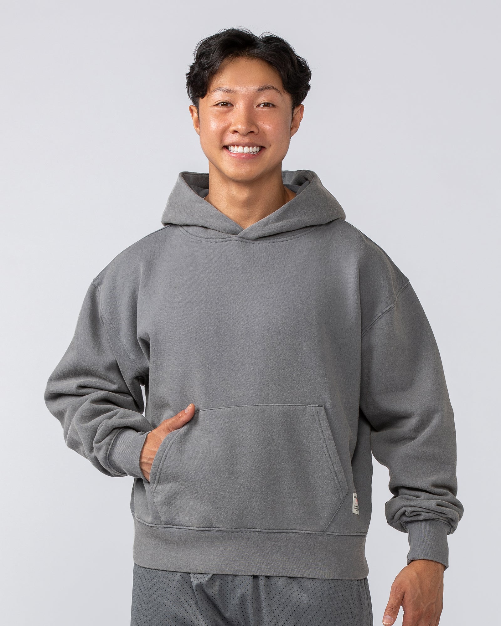 Lee Lem Cropped Hoodie - Washed Platinum Grey – Muscle Nation