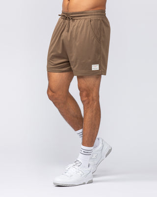 Lee Lem Lay Up 3.5" Shorts - Hazelnut-Shorts-S-022544HZLNT-S-MNAPPRL40983-1-Muscle Nation