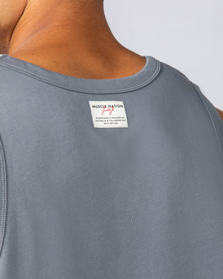 Lee Lem Loopback Tank - Platinum Grey-Singlets & Tanks-S-022543PLGREY-S-MNAPPRL40898-2-Muscle Nation