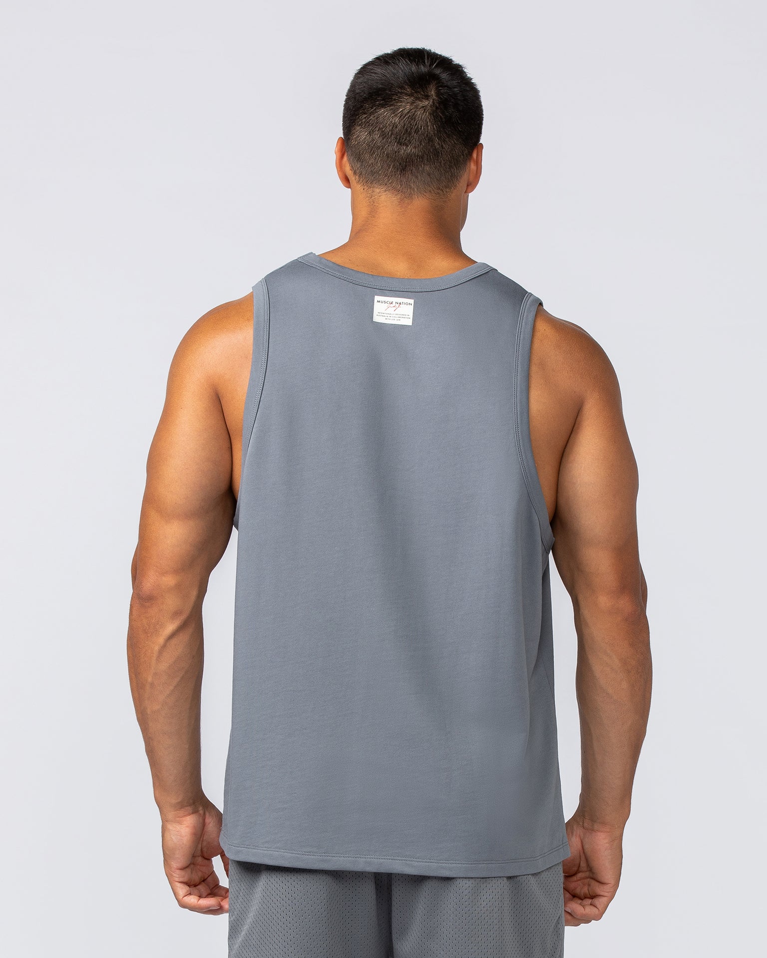 Lee Lem Loopback Tank - Platinum Grey-Singlets & Tanks-S-022543PLGREY-S-MNAPPRL40898-5-Muscle Nation
