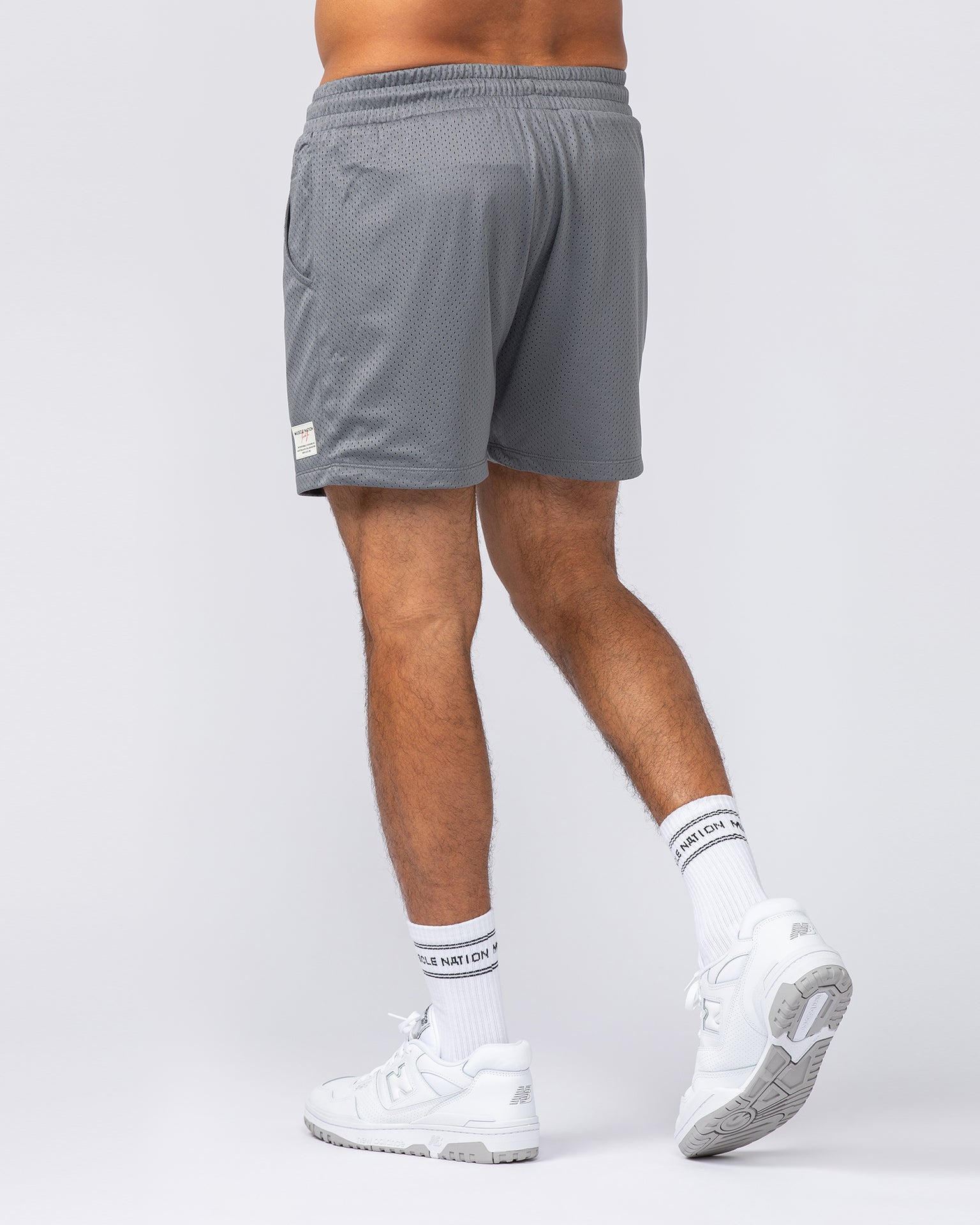 Lee Lem Lay Up 3.5" Shorts - Platinum Grey-Shorts-S-022544PLGREY-S-MNAPPRL40975-5-Muscle Nation