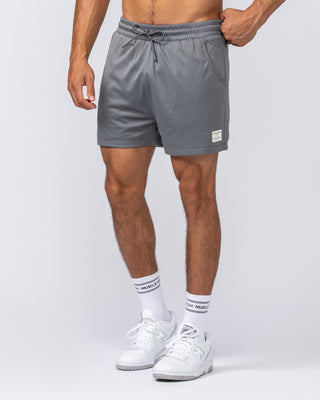 Lee Lem Lay Up 3.5" Shorts - Platinum Grey-Shorts-S-022544PLGREY-S-MNAPPRL40975-2-Muscle Nation