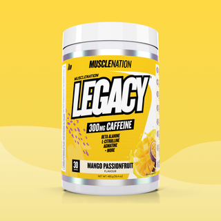 LEGACY Pre-Workout Energy - Mango Passionfruit - 30 serves-Pre-Workouts-MNSUPPS0243-764460254525-1-Muscle Nation