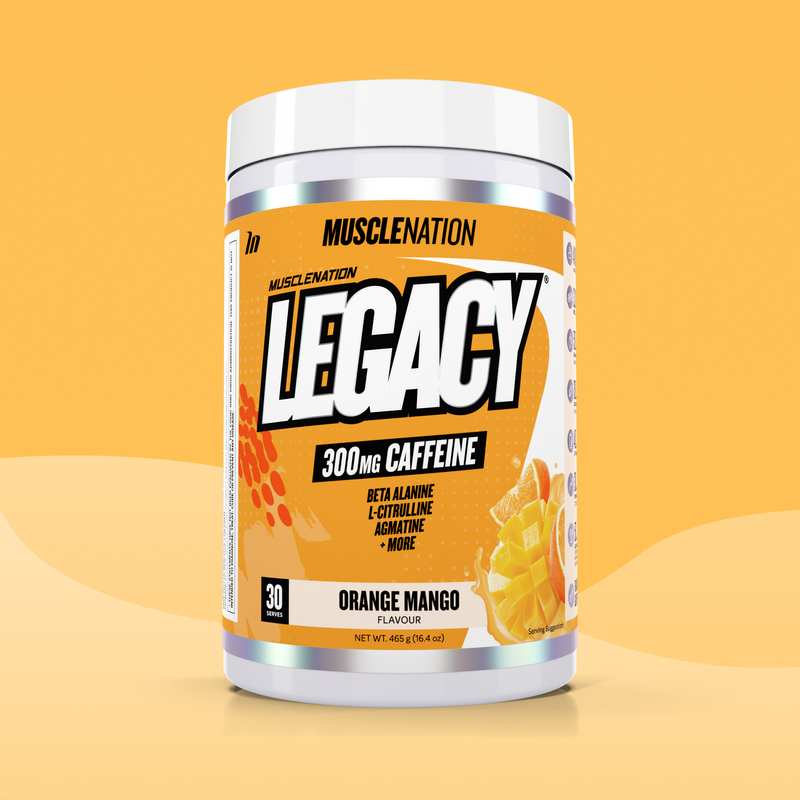 LEGACY Pre-Workout Energy - Orange Mango - 30 serves-Pre-Workouts-MNSUPPS0335-745114578150-1-Muscle Nation