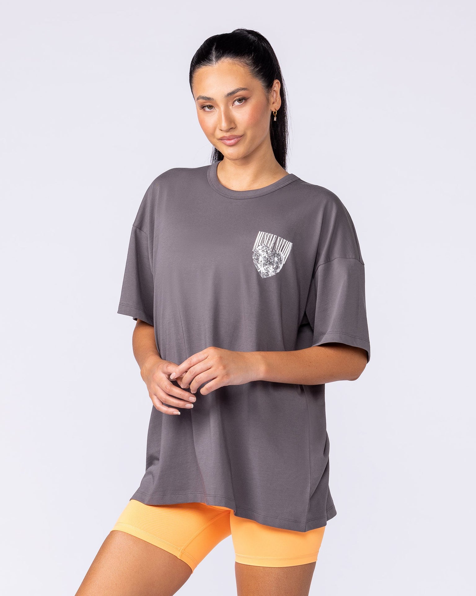 Less Panic More Disco Oversized Tee - Tornado-T-Shirts-XXS-1125144TRNDO-XXS-MNAPPRL46215-4-Muscle Nation