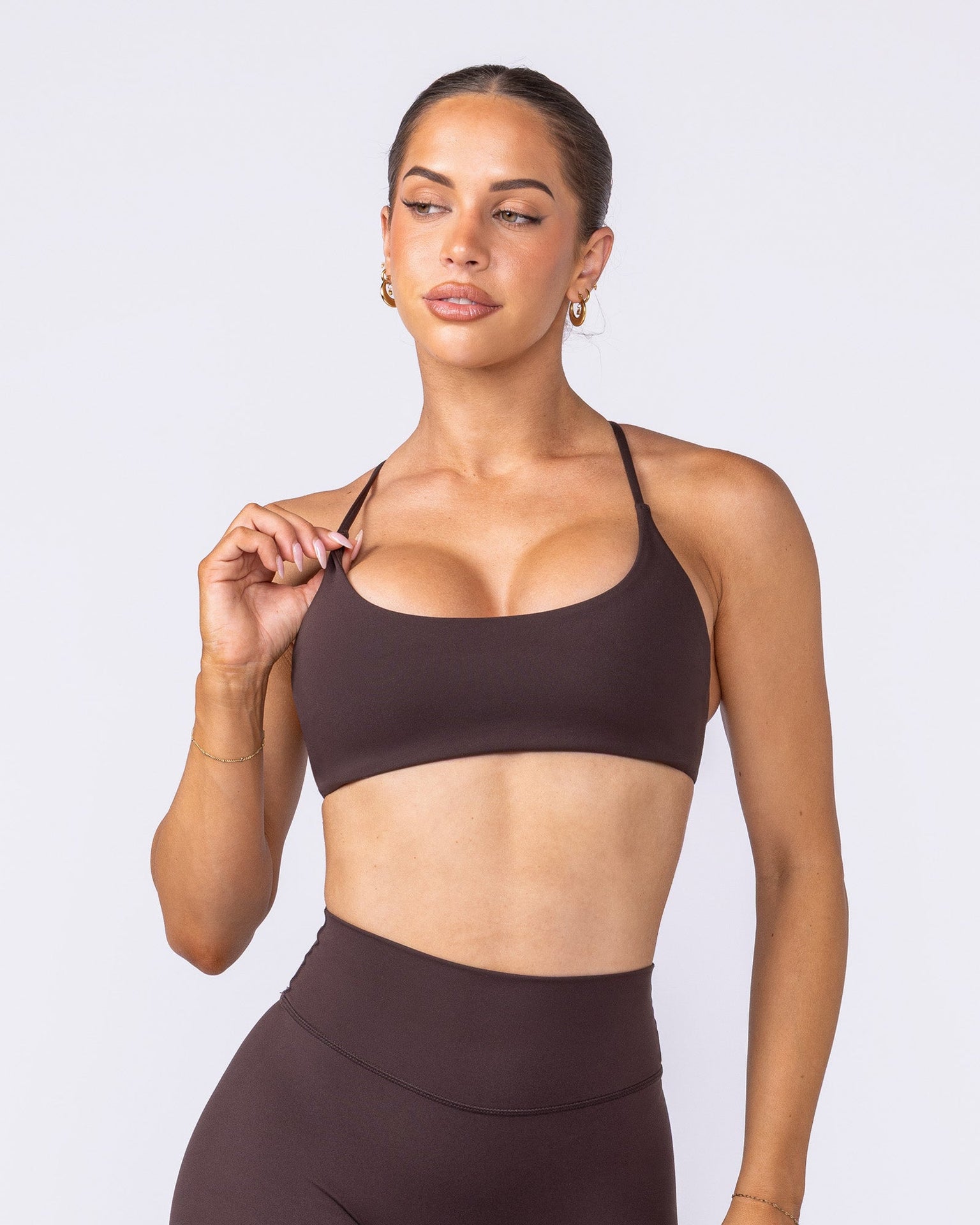 Liberty Strike Bralette - Cocoa-Bralettes-XXS-122508COCOA-XXS-MNAPPRL48019-1-Muscle Nation