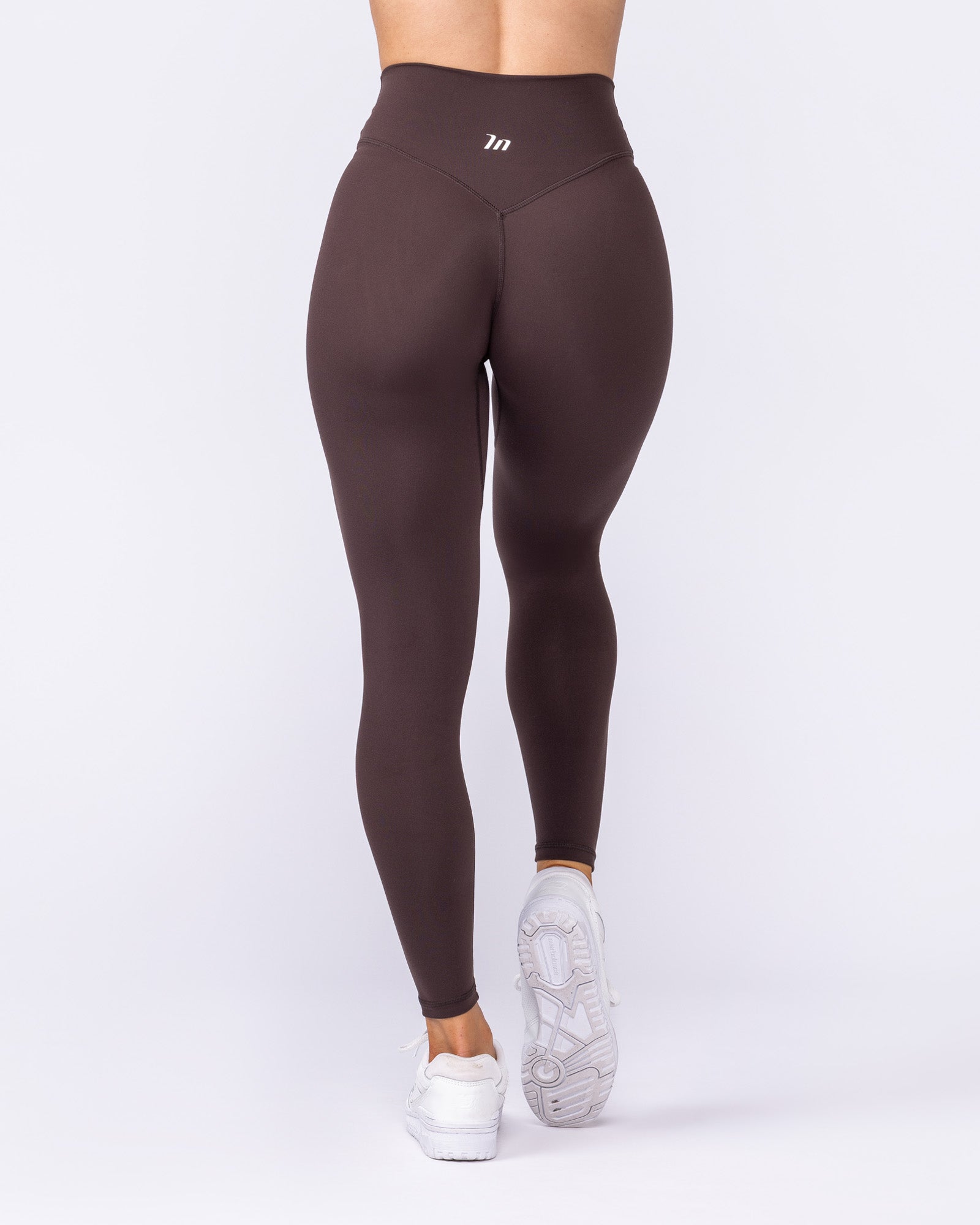 Liberty Zero Rise Ankle Length Leggings - Cocoa-Leggings-XXS-042534COCOA-XXS-MNAPPRL41667-4-Muscle Nation