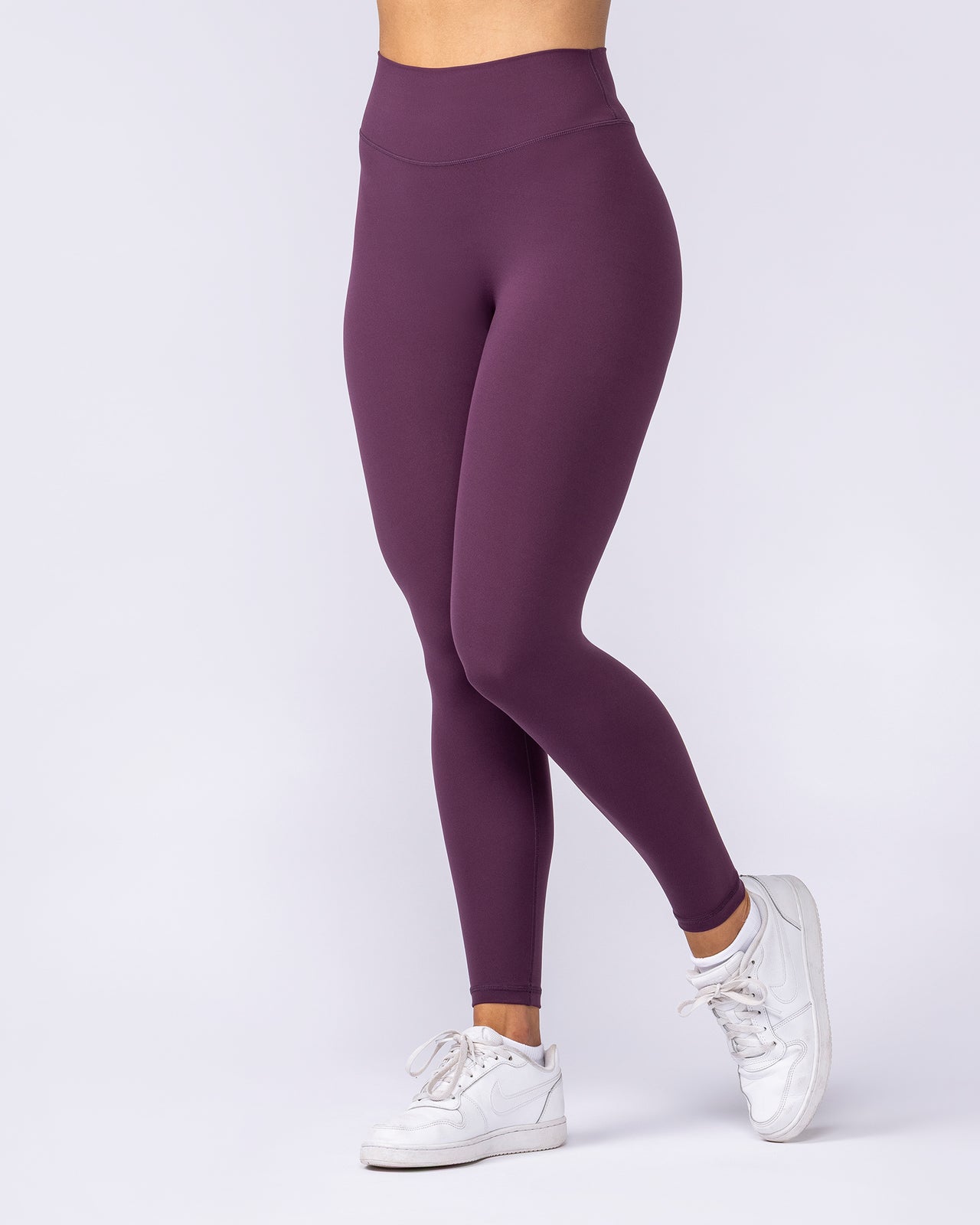 Liberty High Rise Ankle Length Leggings - Cranberry