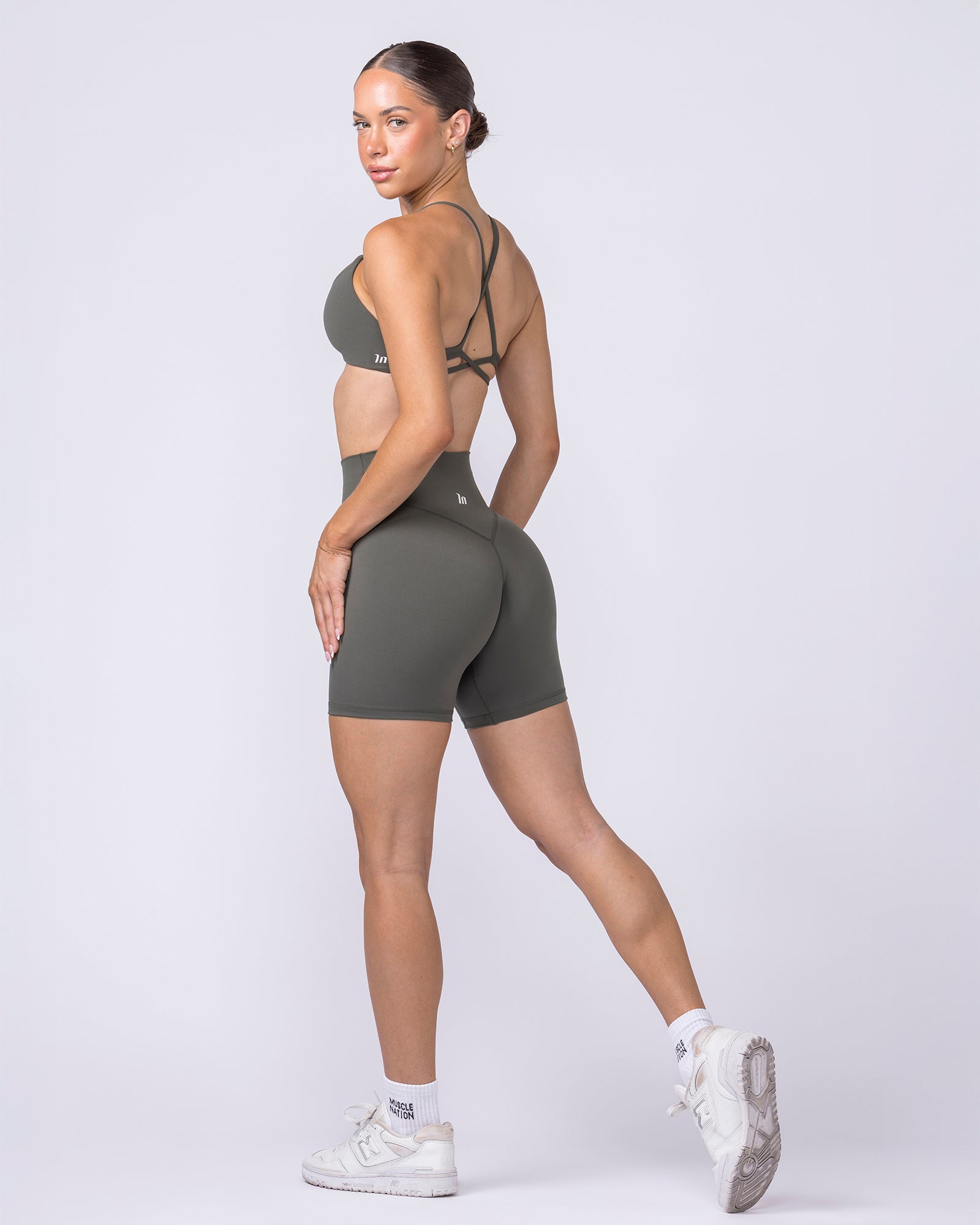 Liberty Zero Rise Bike Shorts - Eucalyptus-Shorts-XXS-022603EUYPTS-XXS-MNAPPRL48305-5-Muscle Nation