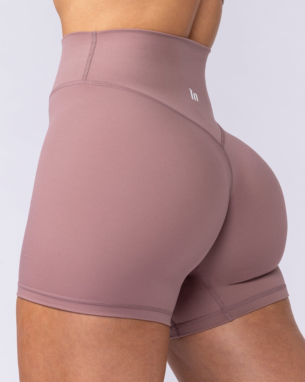 Liberty High Rise Midway Shorts - Mocha Berry