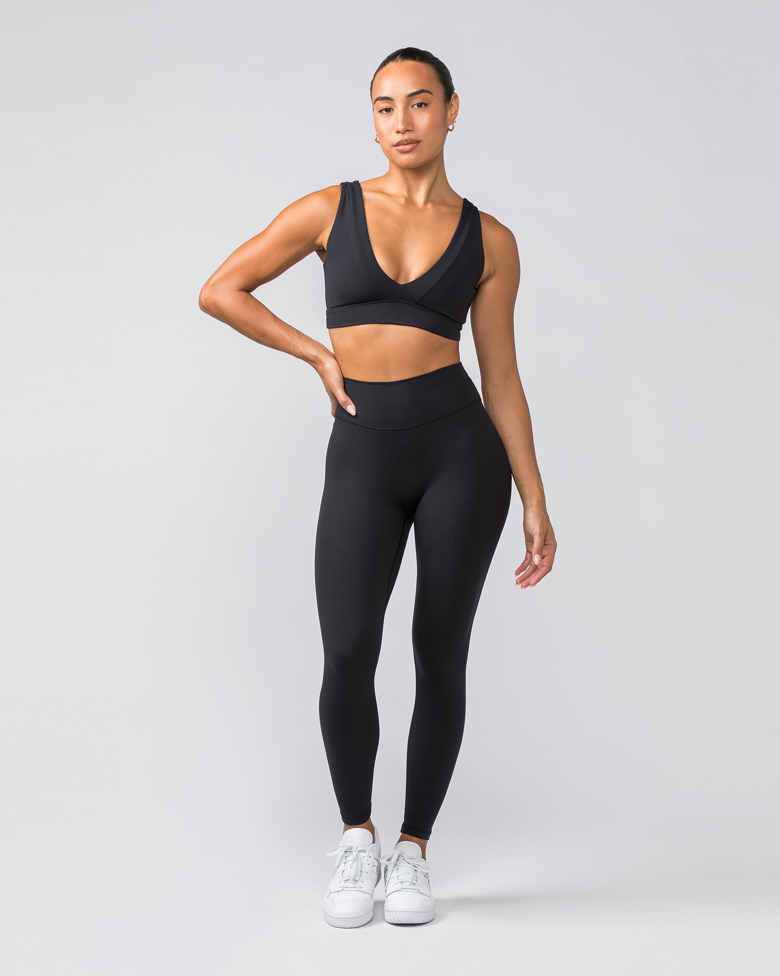 Liberty Zero Rise Ankle Length Leggings - Black