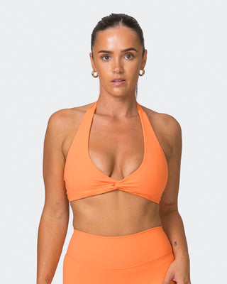 Hype Halter Bralette - Papaya-Bralettes-XS-072319PAPAYA-XS-MNAPPRL25713-2-Muscle Nation