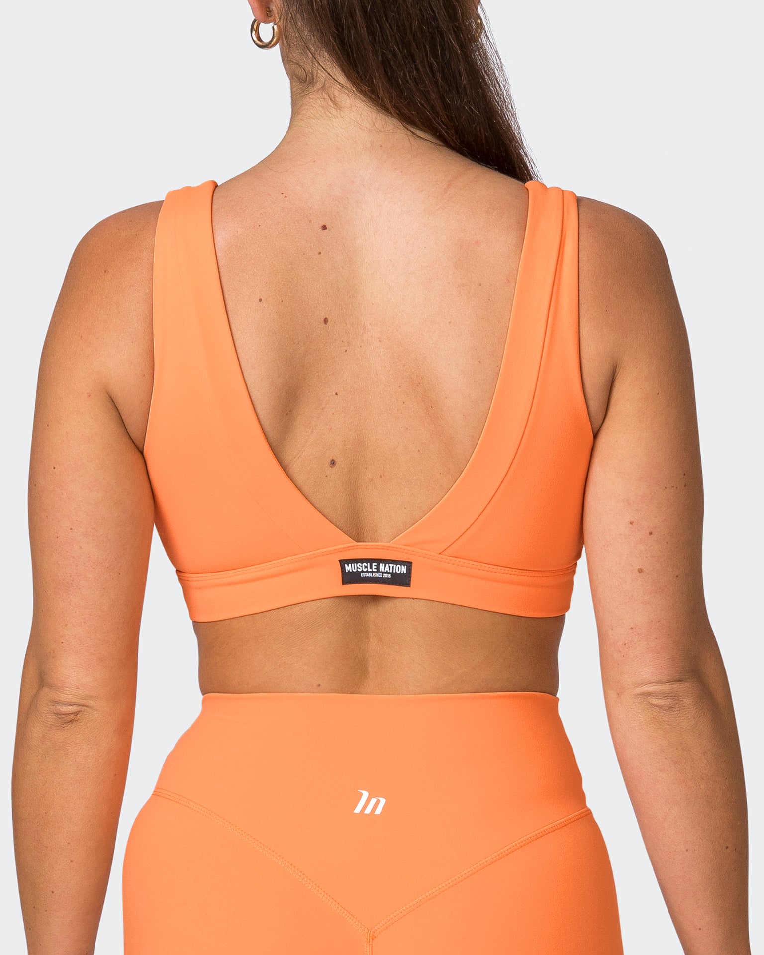 Serenity Bralette - Papaya-Bralettes-XS-072318PAPAYA-XS-MNAPPRL25665-6-Muscle Nation
