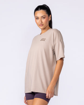 Lifestyle Club Oversized Tee - Sandstorm-T-Shirts-XXS-1125231SDSTM-XXS-MNAPPRL46251-2-Muscle Nation