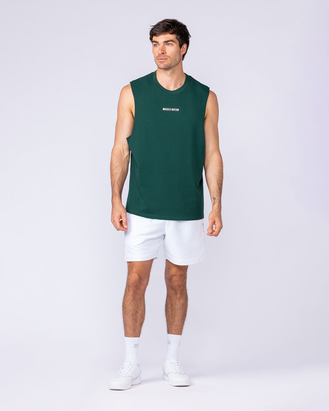Lifestyle Training Tank - Sporting Green-Singlets & Tanks-S-1125220SPTGRN-S-MNAPPRL47502-5-Muscle Nation