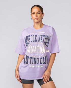 Lifting Club Pump Cover - Lavender-T-Shirts-XS-062531LAV-XS-MNAPPRL43317-7-Muscle Nation