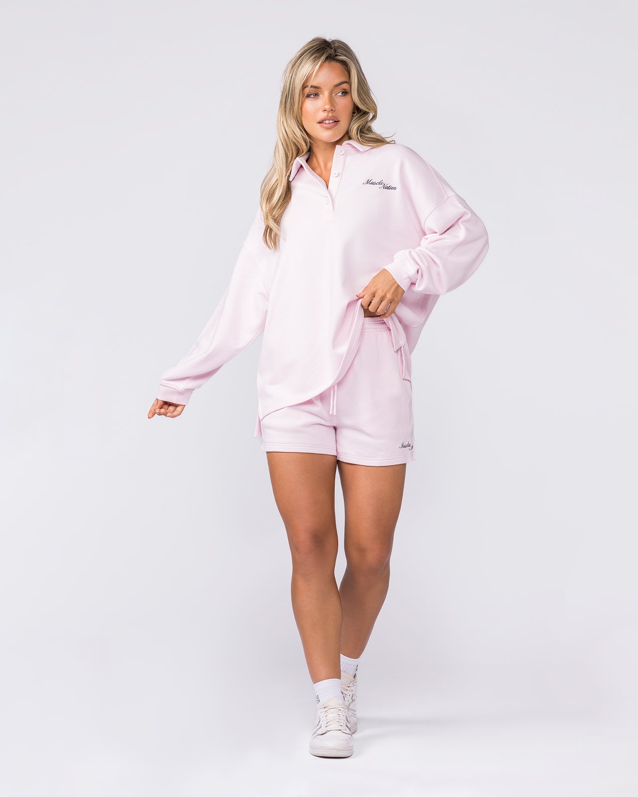 Loopback Lounge Shorts - Babydoll-Shorts-XXS-032624BBYDL-XXS-MNAPPRL49467-6-Muscle Nation