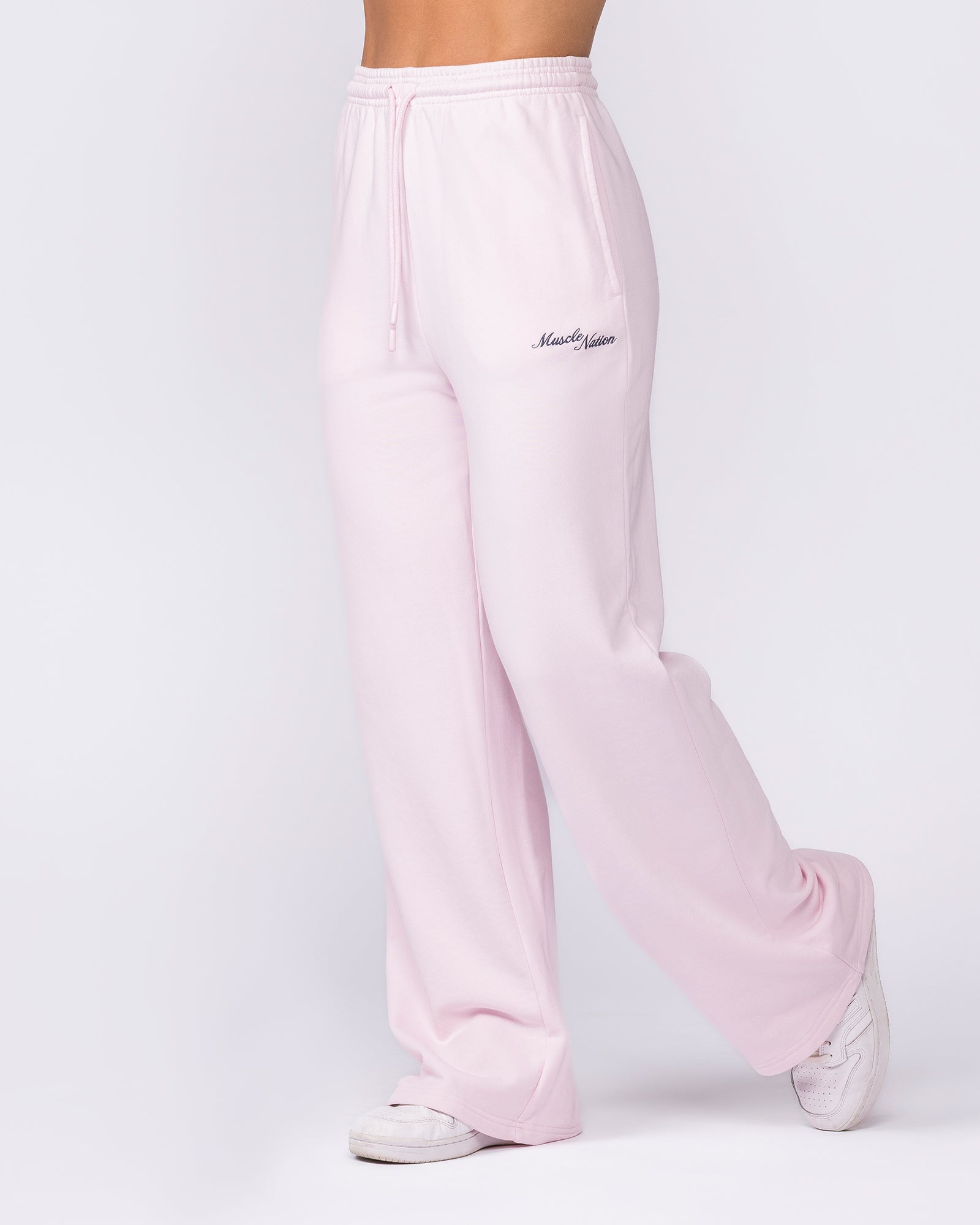 Loopback Straight Leg Trackies - Babydoll-Bottoms-XXS-032623BBYDL-XXS-MNAPPRL49458-4-Muscle Nation