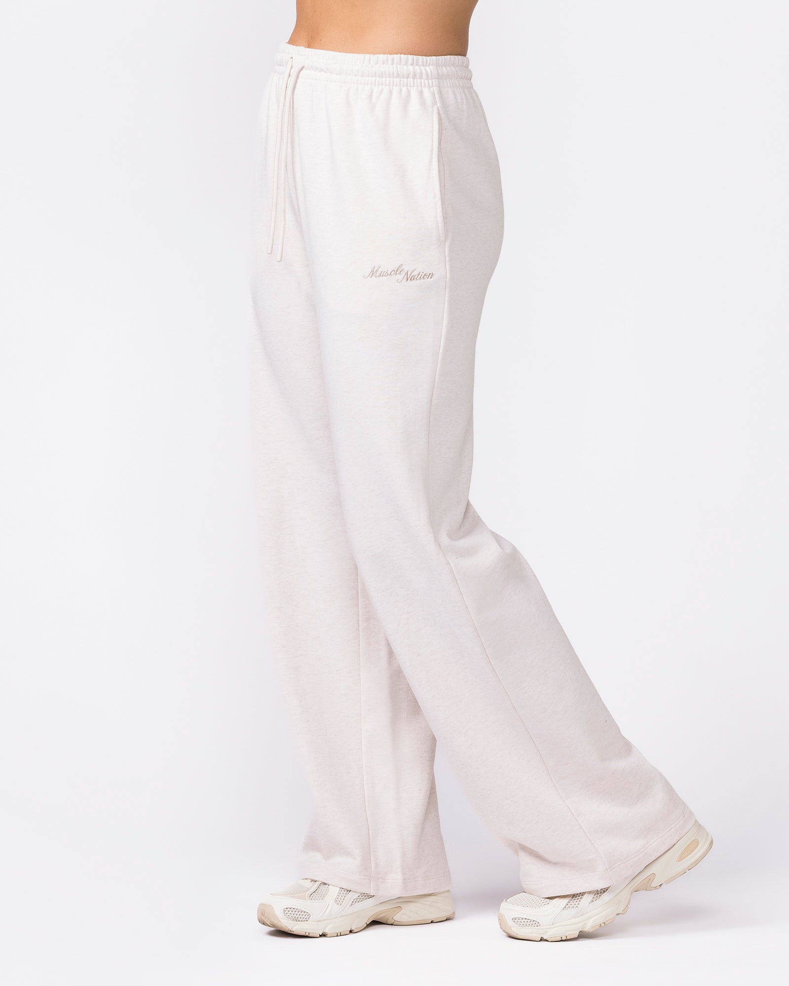 Loopback Straight Leg Trackies - Dew Marl-Bottoms-XXS-042624DEWMRL-XXS-MNAPPRL49928-5-Muscle Nation