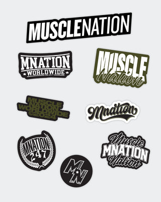 MN Sticker Pack - Multi-Accessories-ACC022579MULTI-9360785008624-1-Muscle Nation