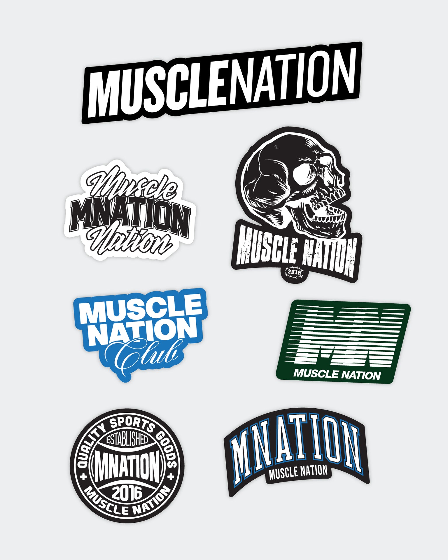 MN Sticker Pack - Off Duty-Accessories-Off Duty-1125239OFDY-ONE-9360785015677-1-Muscle Nation