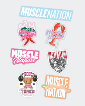 MN Sticker Pack Summer - Muscle Nation sticker pack