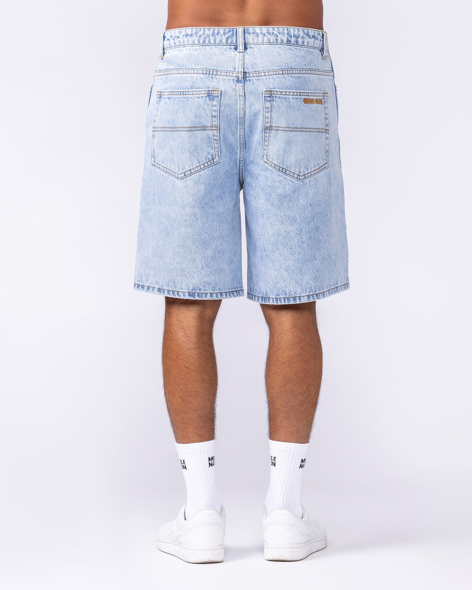 Street Denim Jorts - Washed Denim