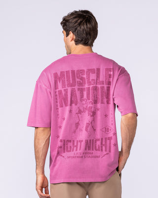 Ringside Oversized Vintage Tee - Washed Wild Rose-T-Shirts-XS-112571WWDRS-XS-MNAPPRL47539-2-Muscle Nation