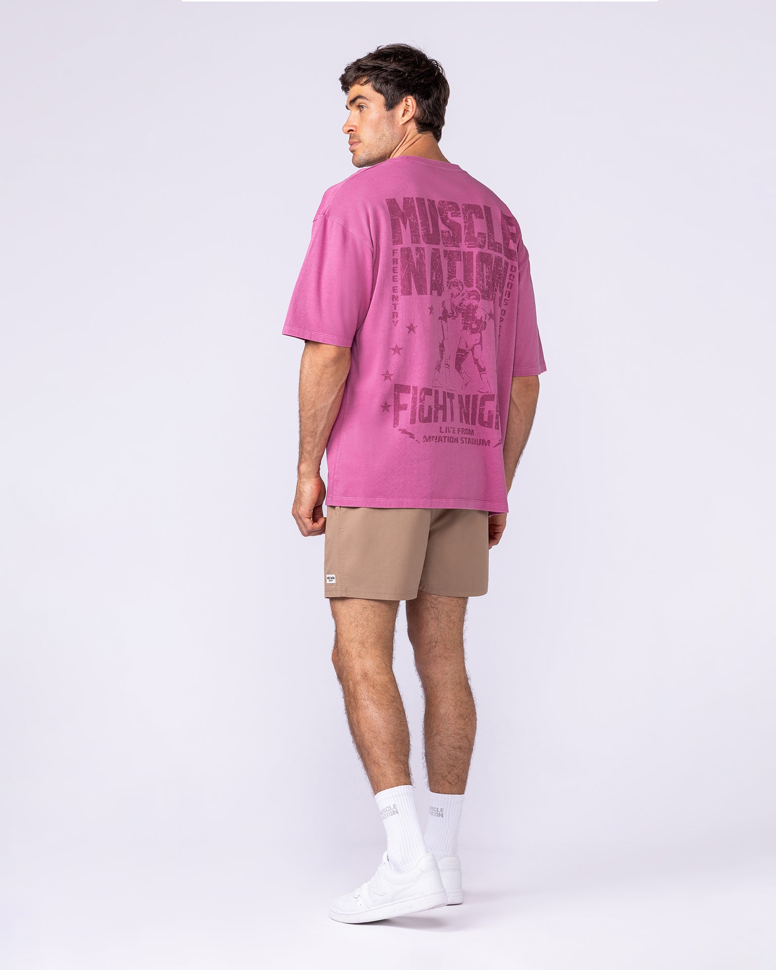 Ringside Oversized Vintage Tee - Washed Wild Rose-T-Shirts-XS-112571WWDRS-XS-MNAPPRL47539-6-Muscle Nation