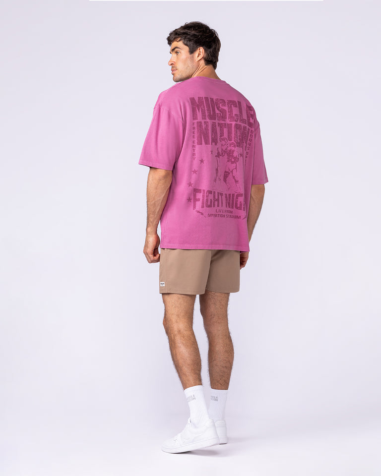 Ringside Oversized Vintage Tee - Washed Wild Rose-T-Shirts-XS-112571WWDRS-XS-MNAPPRL47539-6-Muscle Nation
